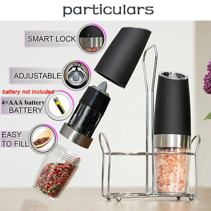 Grindmate™ Pro: Automatic Gravity Spice & Coffee Grinder with Adjustable Coarseness