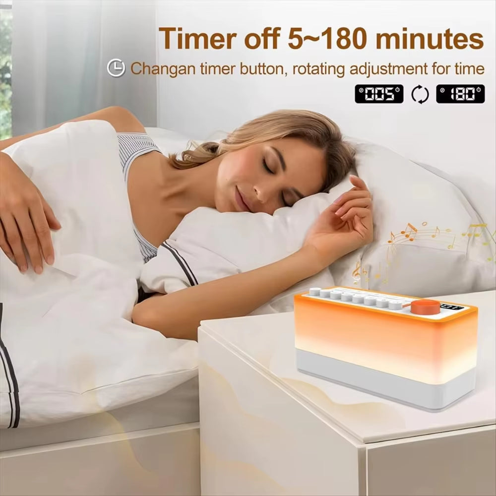 Dreamglow Soundscape: DIY Noise Machine with RGB Night Light & Immersive Sleep Sounds