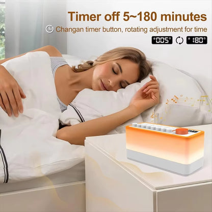 Dreamglow Soundscape: DIY Noise Machine with RGB Night Light & Immersive Sleep Sounds