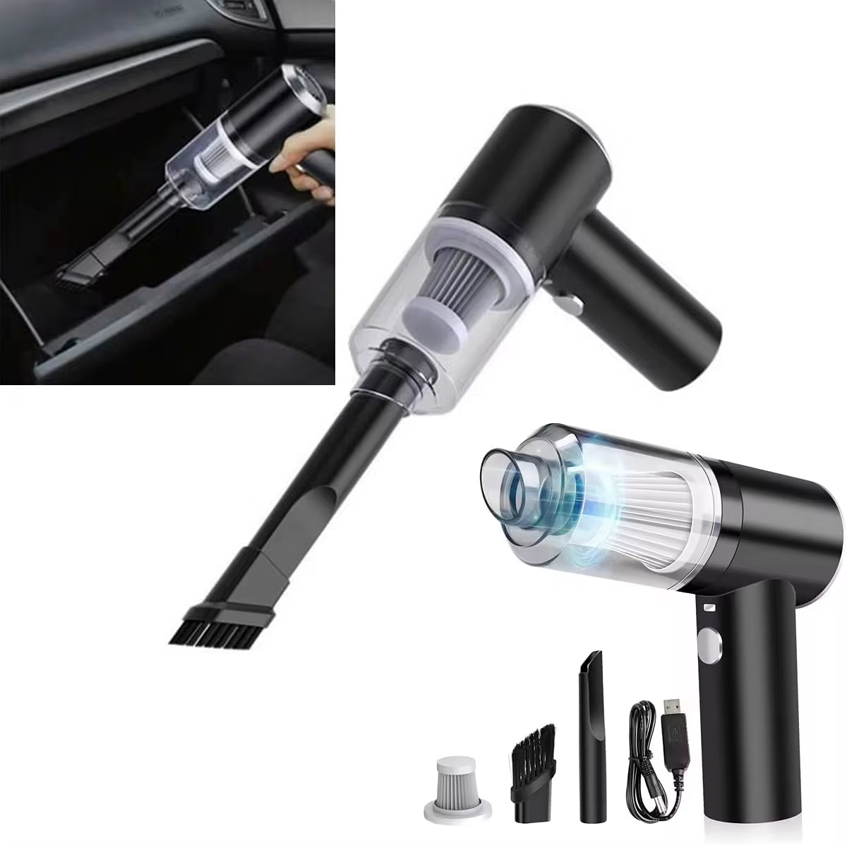 9000Pa Mini Wireless Vacuum – Power Clean Anywhere