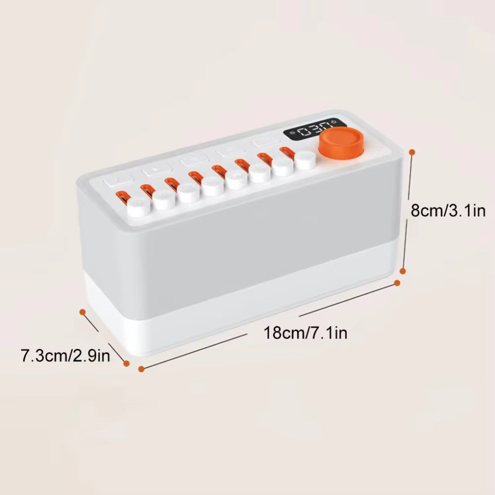 Dreamglow Soundscape: DIY Noise Machine with RGB Night Light & Immersive Sleep Sounds