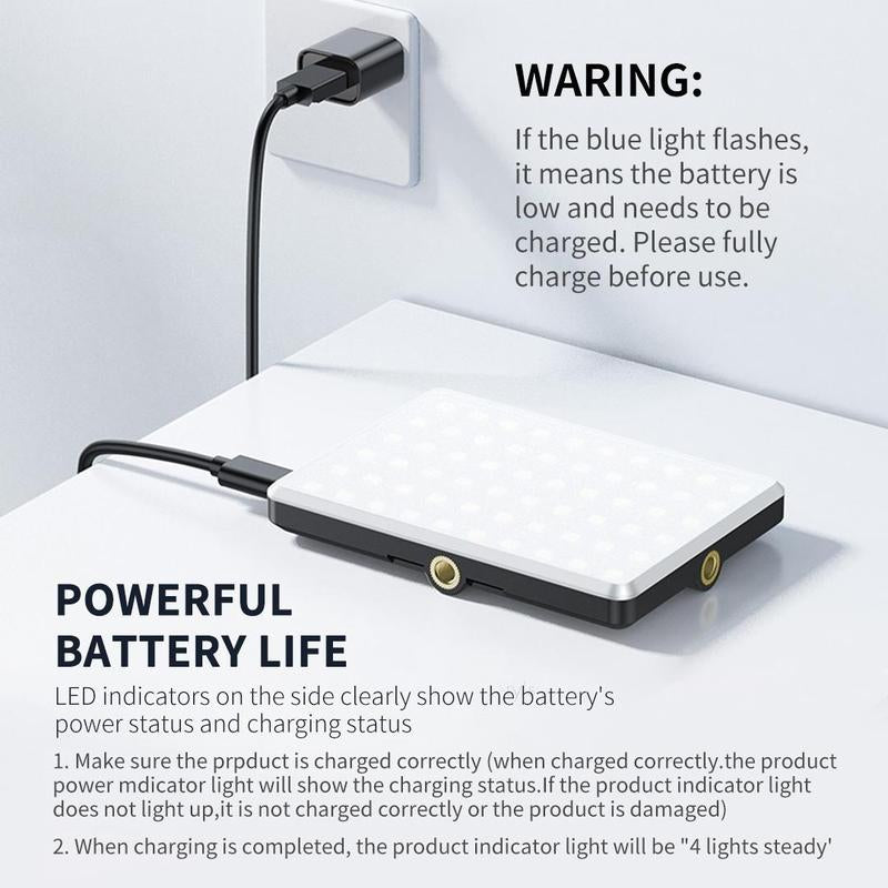 Portable Rechargeable LED Clip-On Selfie Light