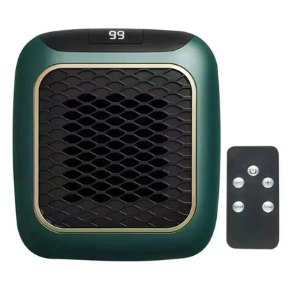 800W Mini Heater for Home Small Bathroom Heating Fans Wall Mounted PTC Ceramic Electric Heater with Remote Control Household