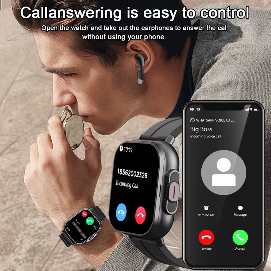 Fusionbeat™ 2-In-1 Smartwatch & TWS Earbuds – Wear the Future on Your Wrist