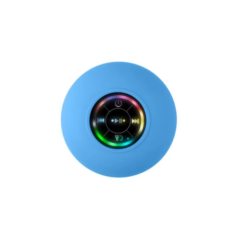 Aquabeat Mini: Waterproof LED Bluetooth Speaker with Powerful Sound & Suction Cup Mount